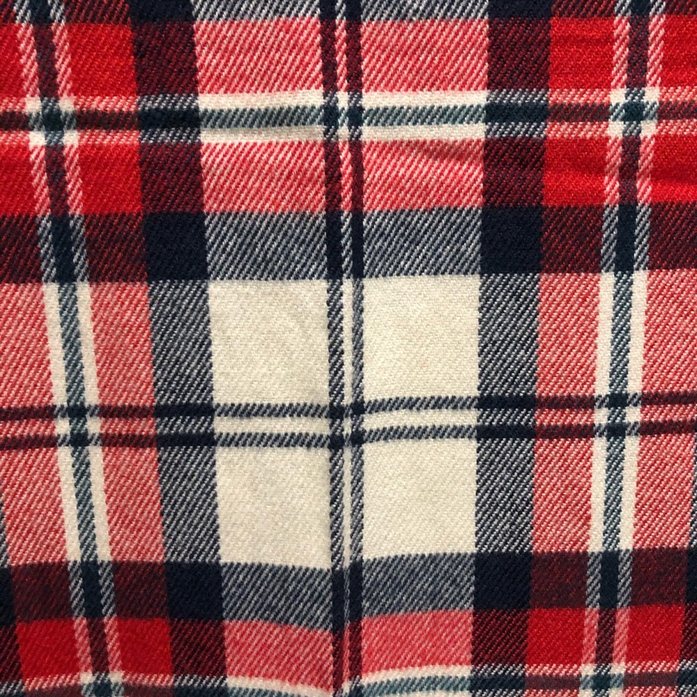 Plaid acrylic scarf